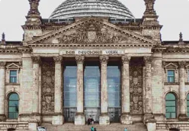 A bird sitting on a nest of eggs.